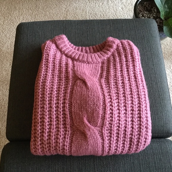 Belle Du Jour Blushing Cable Knit Sweater - Picture 5 of 5
